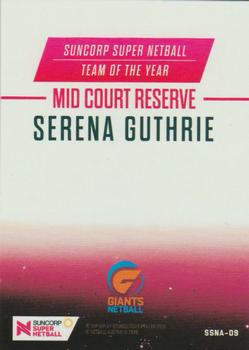 2018 Tap 'N' Play Suncorp Super Netball - Team of the Year #SSNA-09 Serena Guthrie Back